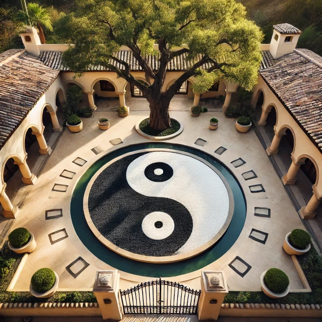 One day a daoist courtyard