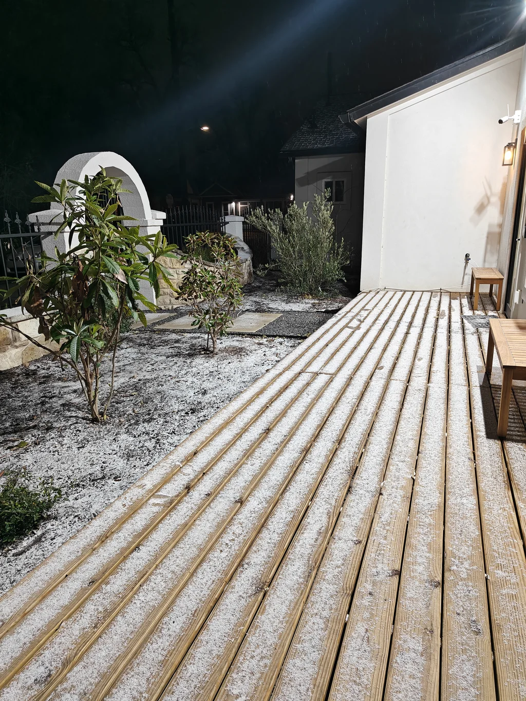 First Snow at Zeta House